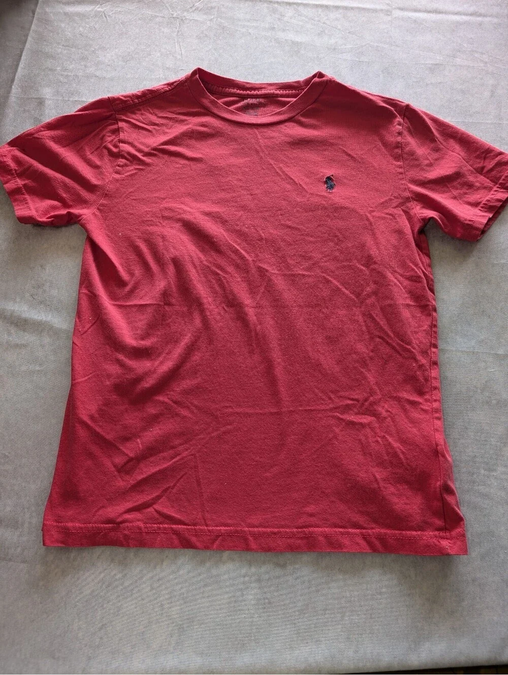 Polo Ralph Lauren Red Kids Crewneck Cotton Jersey T-Shirt